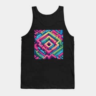 Abstract Geometric Pattern Tank Top